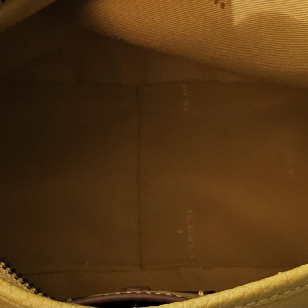 Coach Cary Leather Shoulder Bag Yellow - Picture 3 of 9